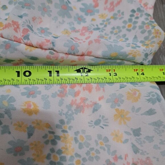 Mimi Chica Floral Print Smocked Midi Dress Large NWT Multi-Color - Picture 9 of 16